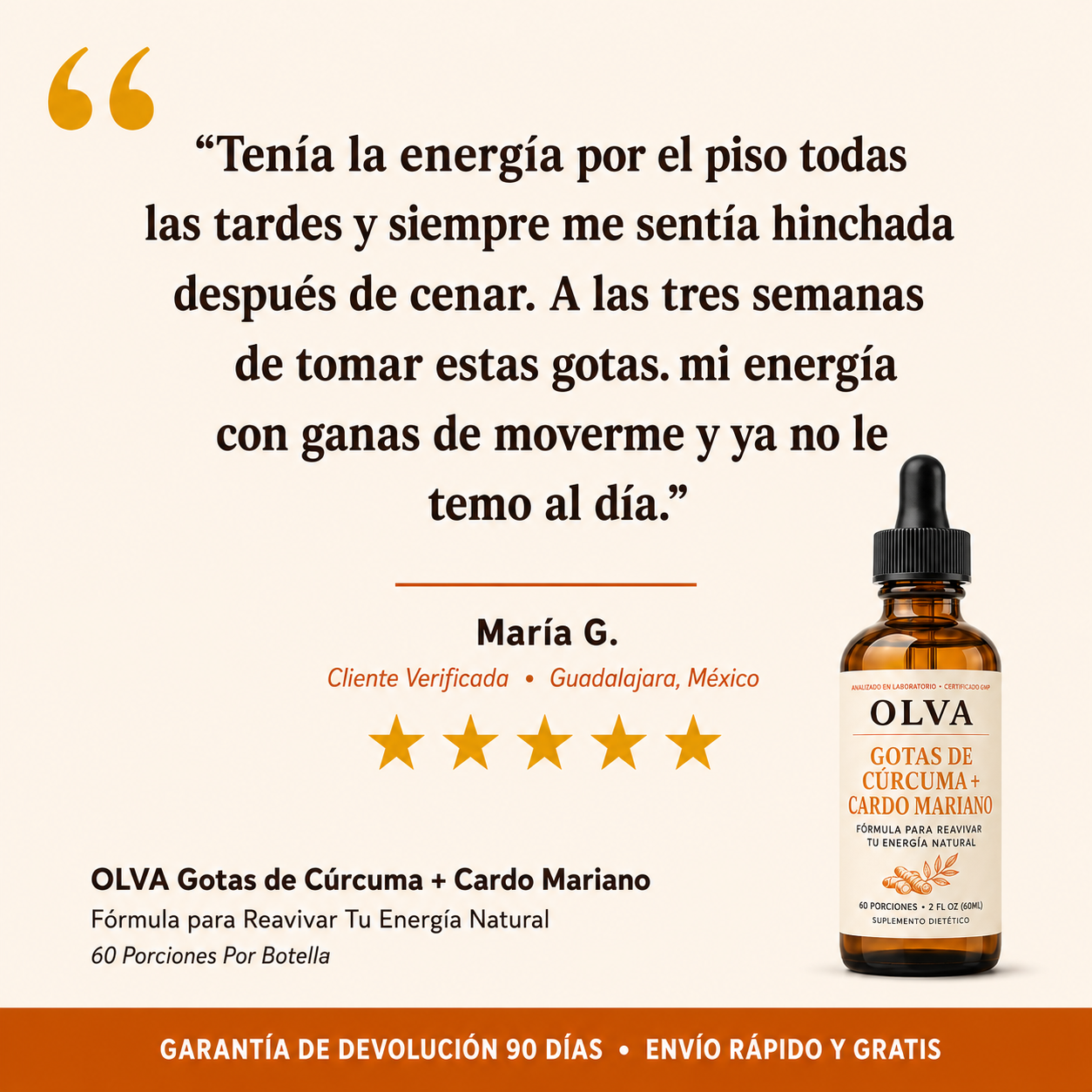 OLVA - Gotas De Curcumina Para Apoyar Tu Energia Natural