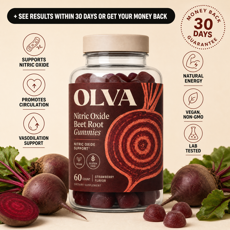 OLVA - Strawberry Flavored Beet-root Gummies