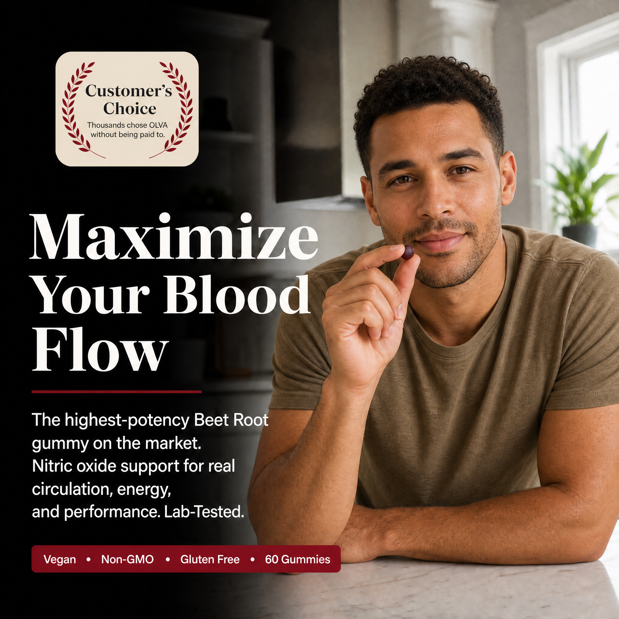 OLVA - Strawberry Flavored Beet-root Gummies