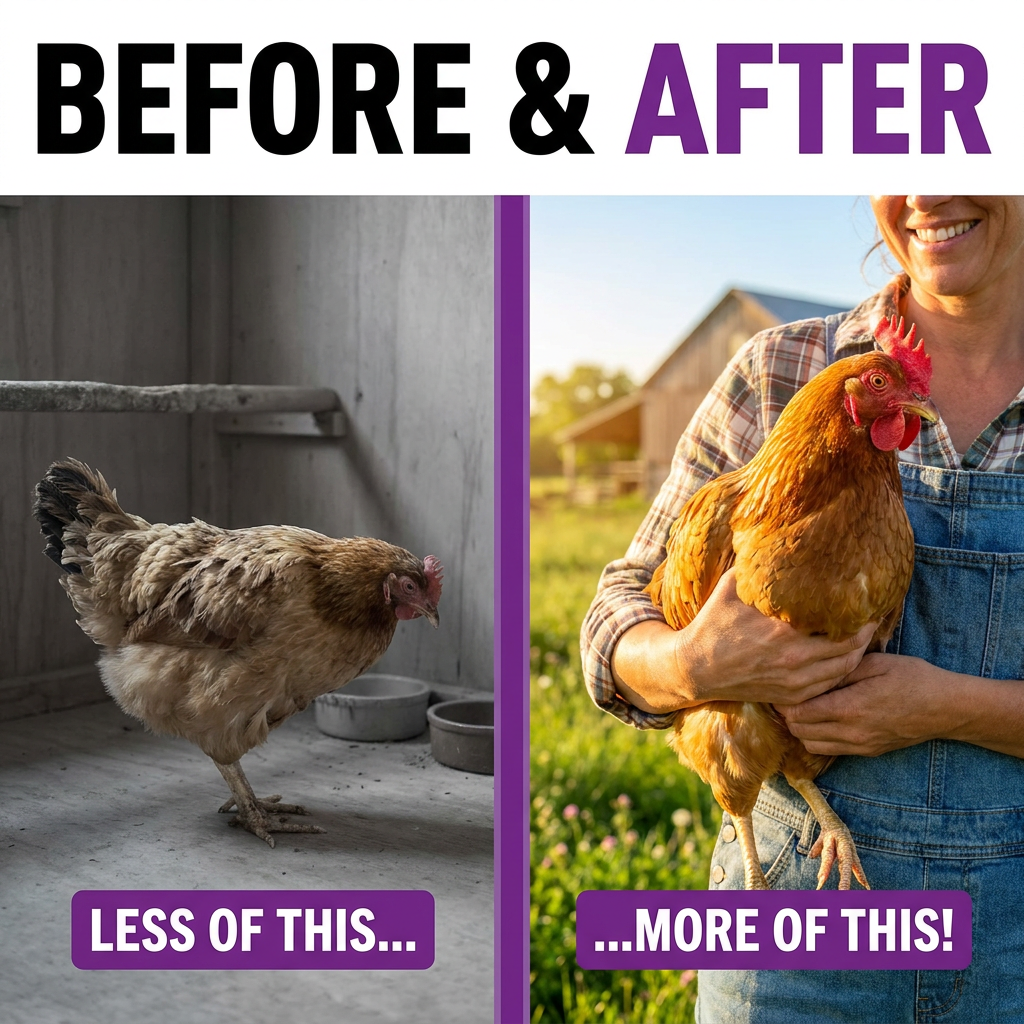 Before and after — healthy flock results