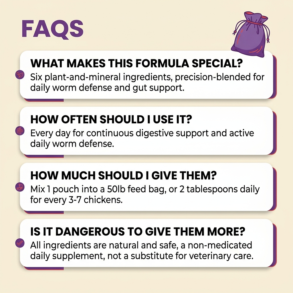 GrubTerra Peck Purity FAQ graphic