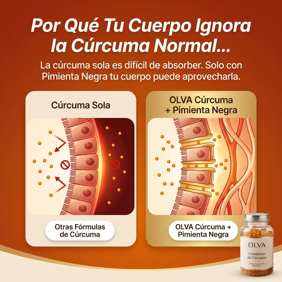Por qué tu cuerpo ignora la cúrcuma normal sin pimienta negra