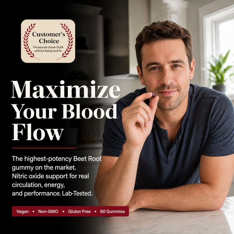 OLVA - Strawberry Flavored Beet-root Gummies